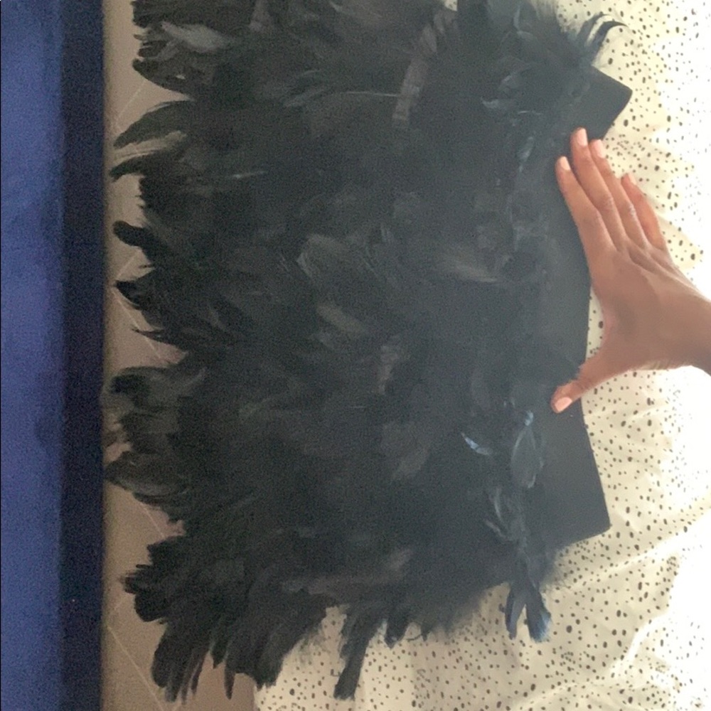 Black Feather Skirt